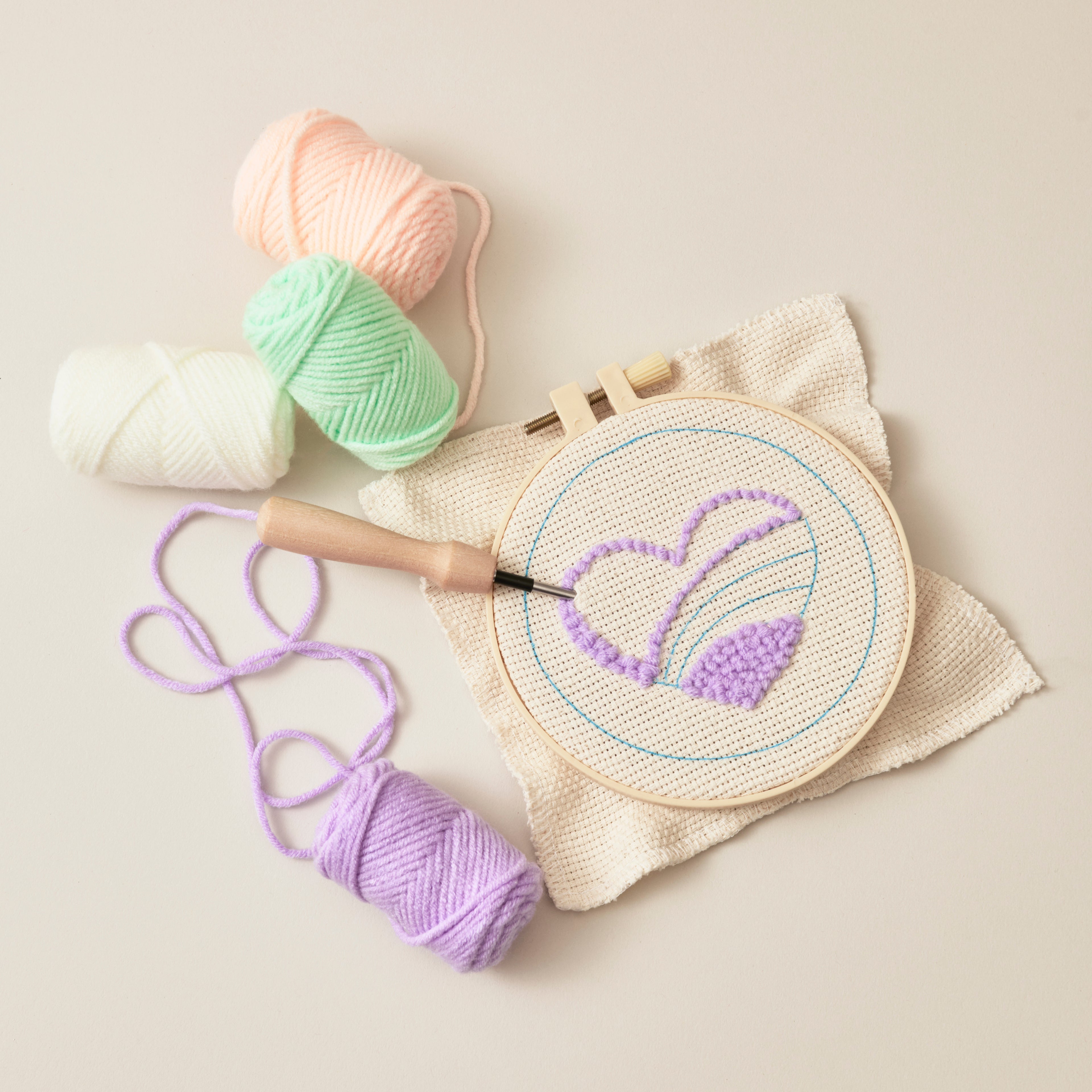 Heart to Heart Punch Needle Kit--Back in stock!