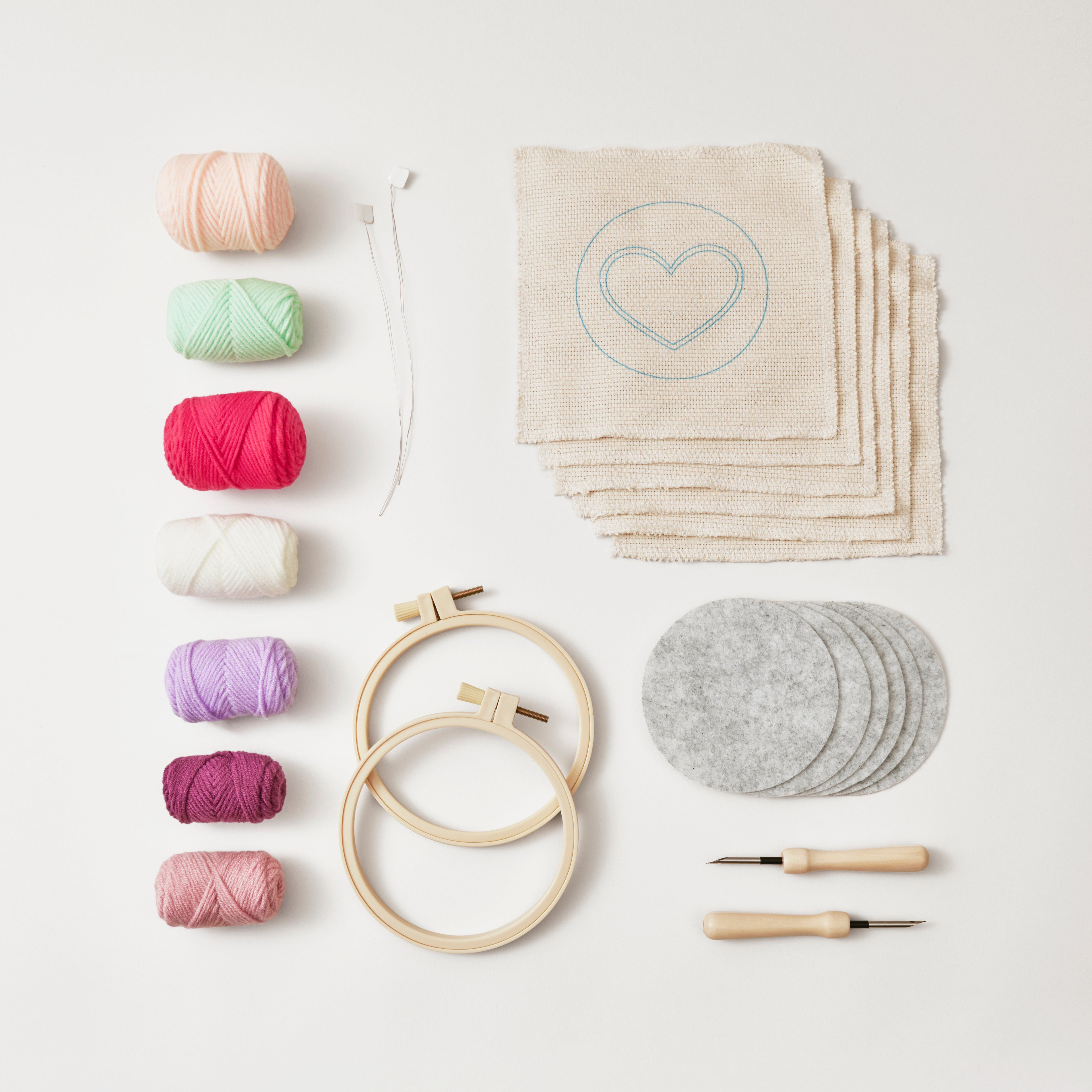 Heart to Heart Punch Needle Kit--Back in stock!